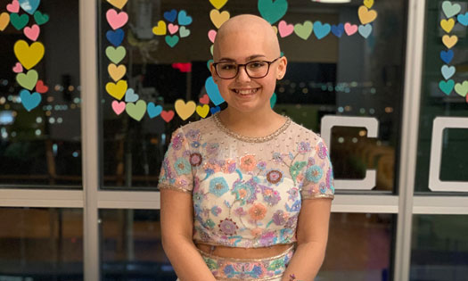 Thumbnail for A teen continues to spread hope amidst her cancer battle