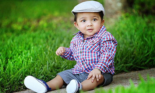 Thumbnail for A young child shows his strength after surviving cancer