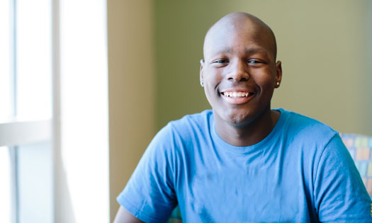 Thumbnail for A football player captures his cancer experience in an inspiring music video